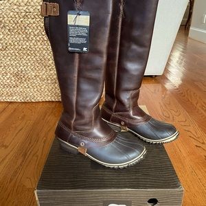 Sorel Slimpack Riding Tall Boots, size 8.5, color: Nutmeg/Muscade